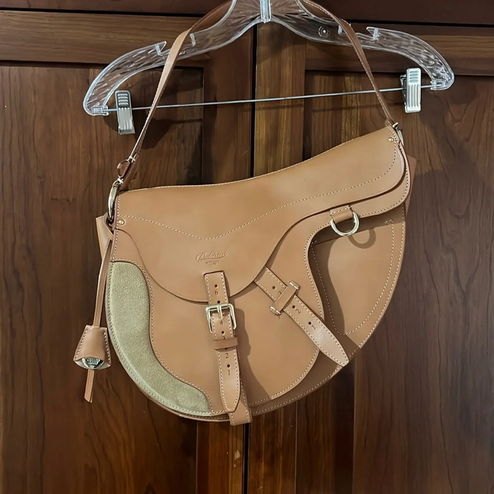 Saddle Tan Leather Women's Bag - Picture 2 of 10